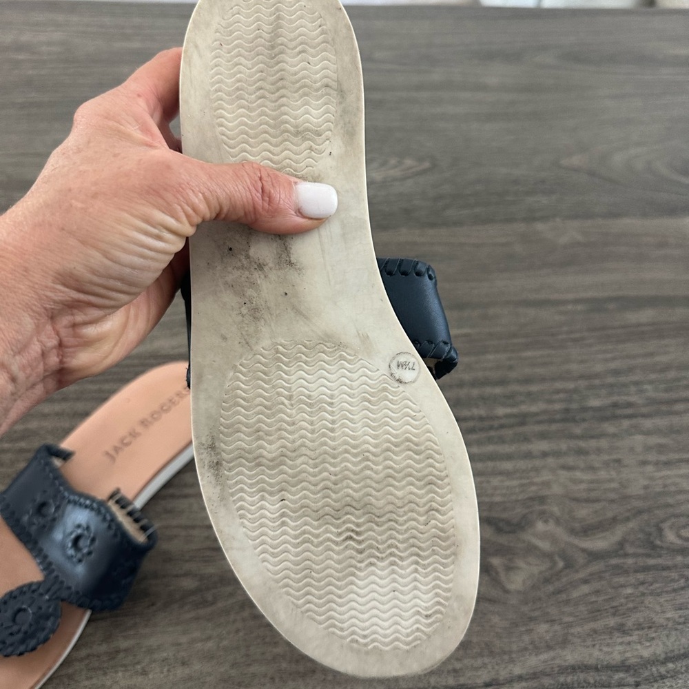 Jack Rogers Women's Navy Sandals - Picture 2 of 8